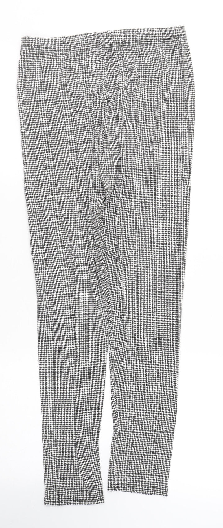 Innocent Womens Black Houndstooth Cotton Capri Leggings Size 12 L28 in