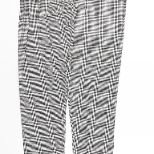 Innocent Womens Black Houndstooth Cotton Capri Leggings Size 12 L28 in