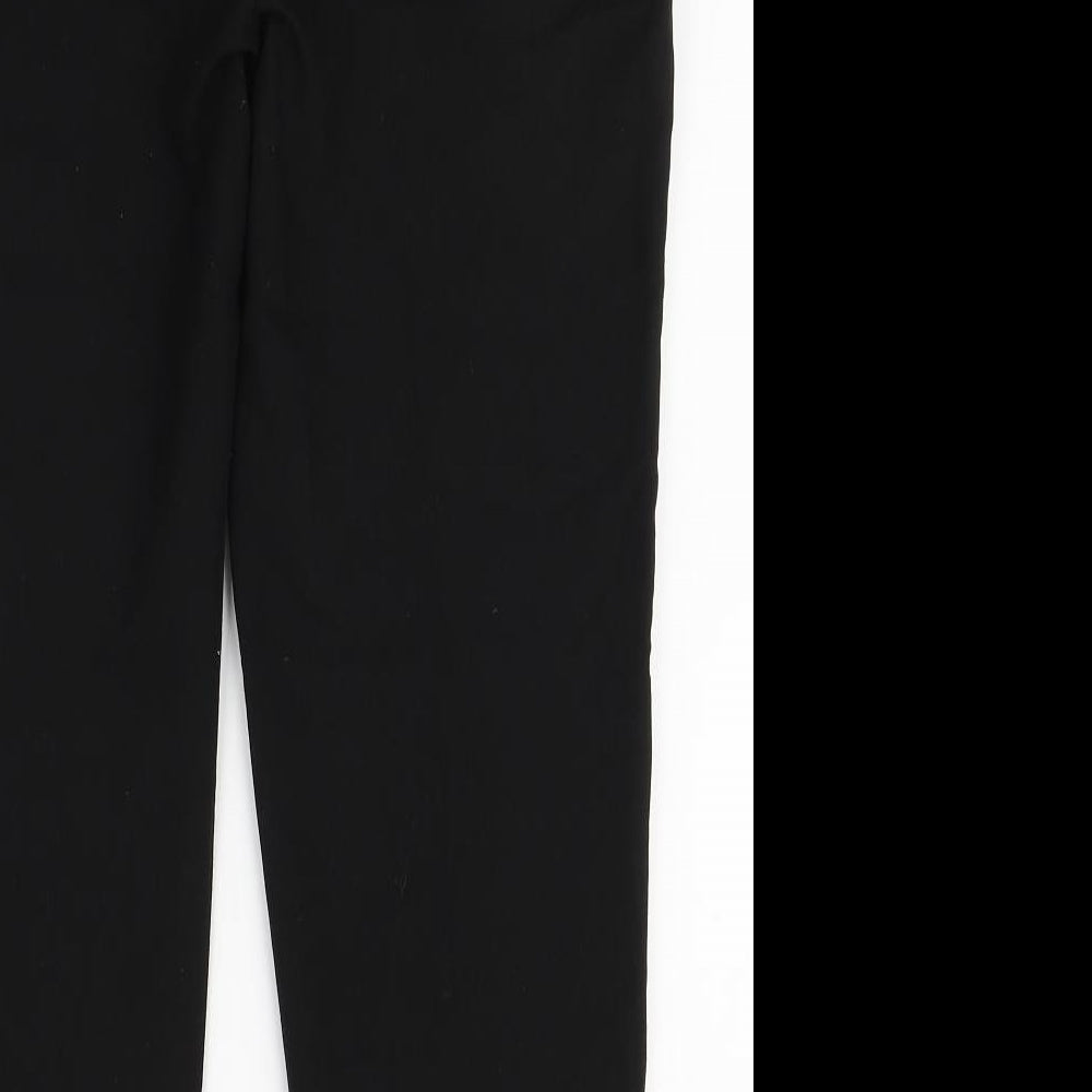 Topshop Womens Black  Polyester Capri Trousers Size 8 L23 in Regular Zip