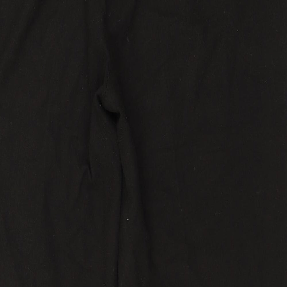 Marks and Spencer Womens Brown  Polyester Trousers  Size 14 L26 in Regular Zip