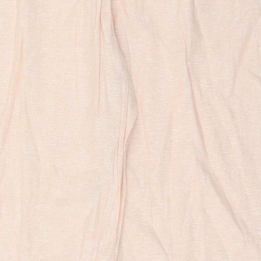 M&Co. Womens Pink  Linen Trousers  Size 14 L27 in Regular