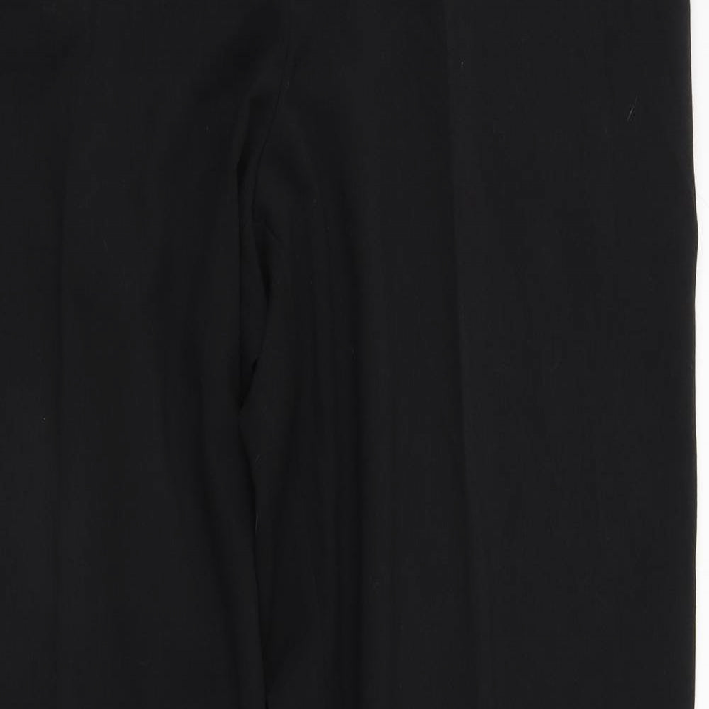 George Womens Black  Polyester Trousers  Size 18 L32 in Regular Zip