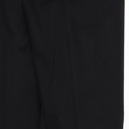 George Womens Black  Polyester Trousers  Size 18 L32 in Regular Zip