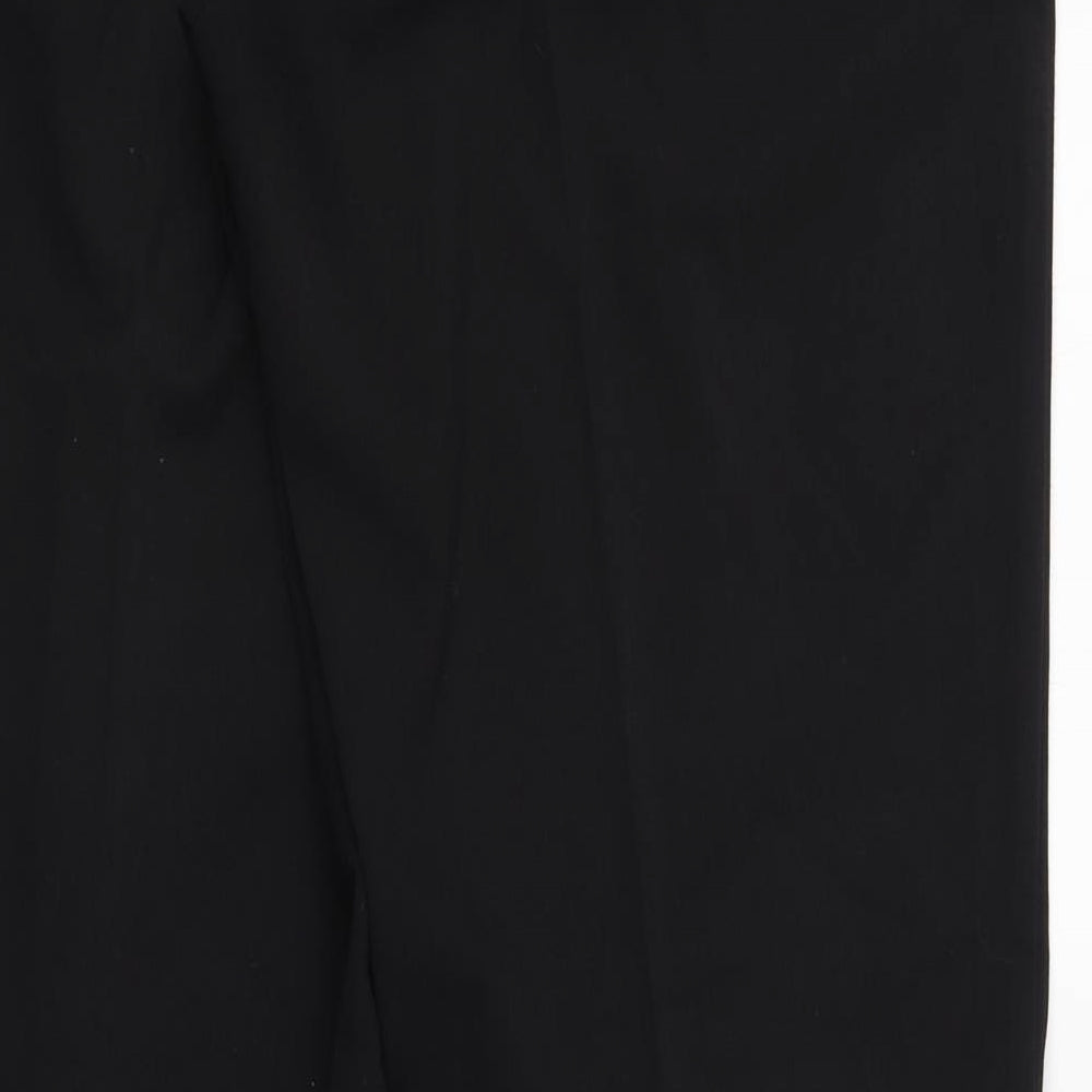 George Womens Black  Polyester Trousers  Size 18 L32 in Regular Zip