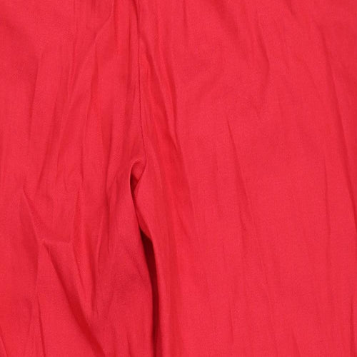 Per Una Womens Red  Polyester Capri Trousers Size 16 L24 in Regular Zip