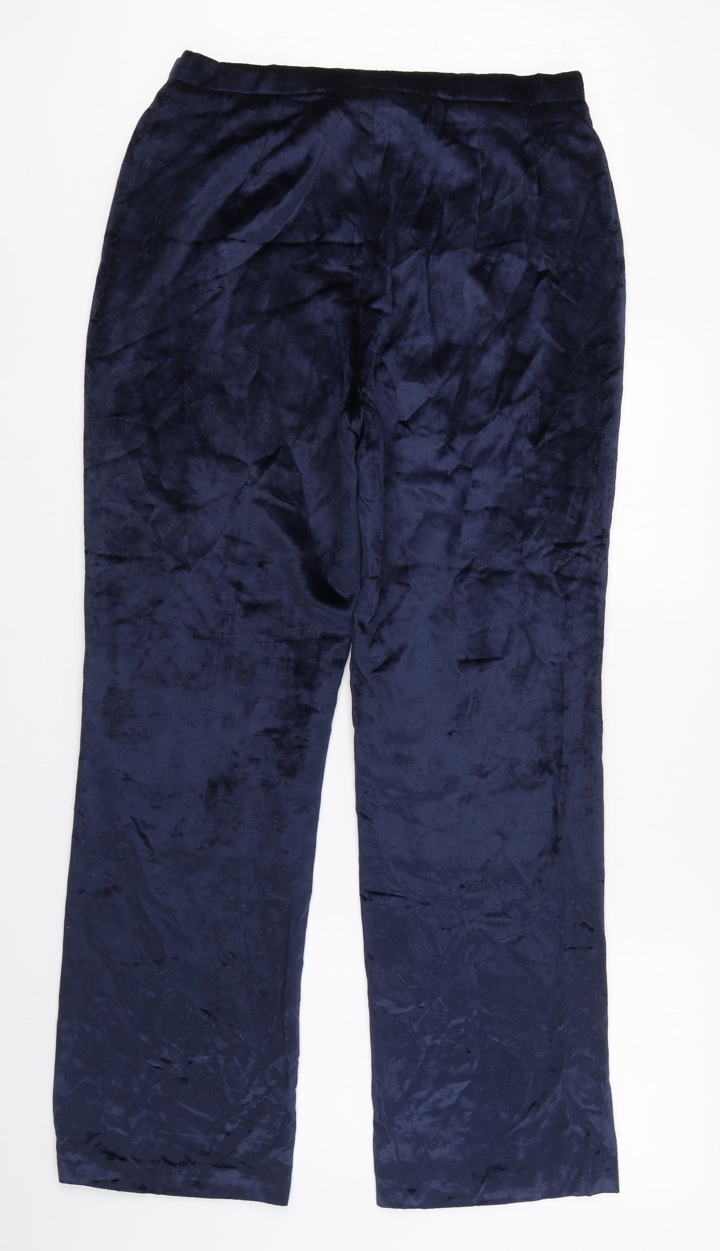 Richards Womens Blue  Viscose Trousers  Size 16 L29 in Regular