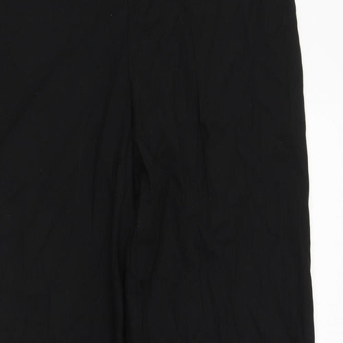 NEXT Womens Black  Polyester Trousers  Size 12 L29 in Regular Zip