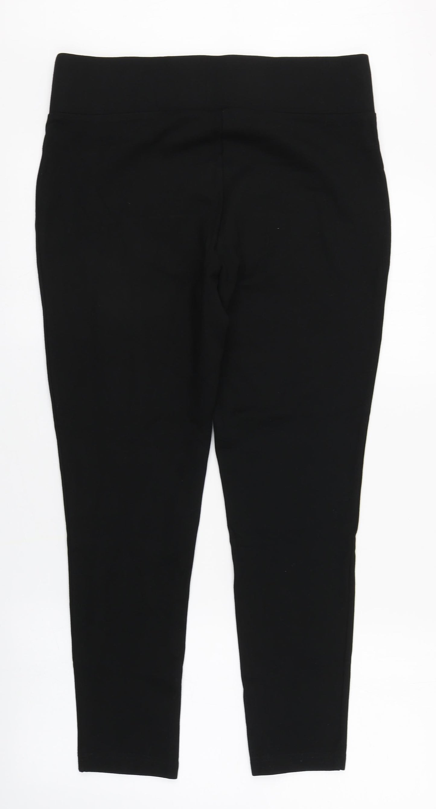 Nutmeg Womens Black  Viscose Jegging Trousers Size 14 L25 in Regular