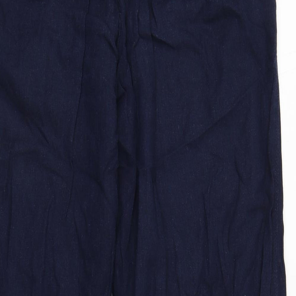 TU Womens Blue  Linen Trousers  Size 12 L30 in Regular