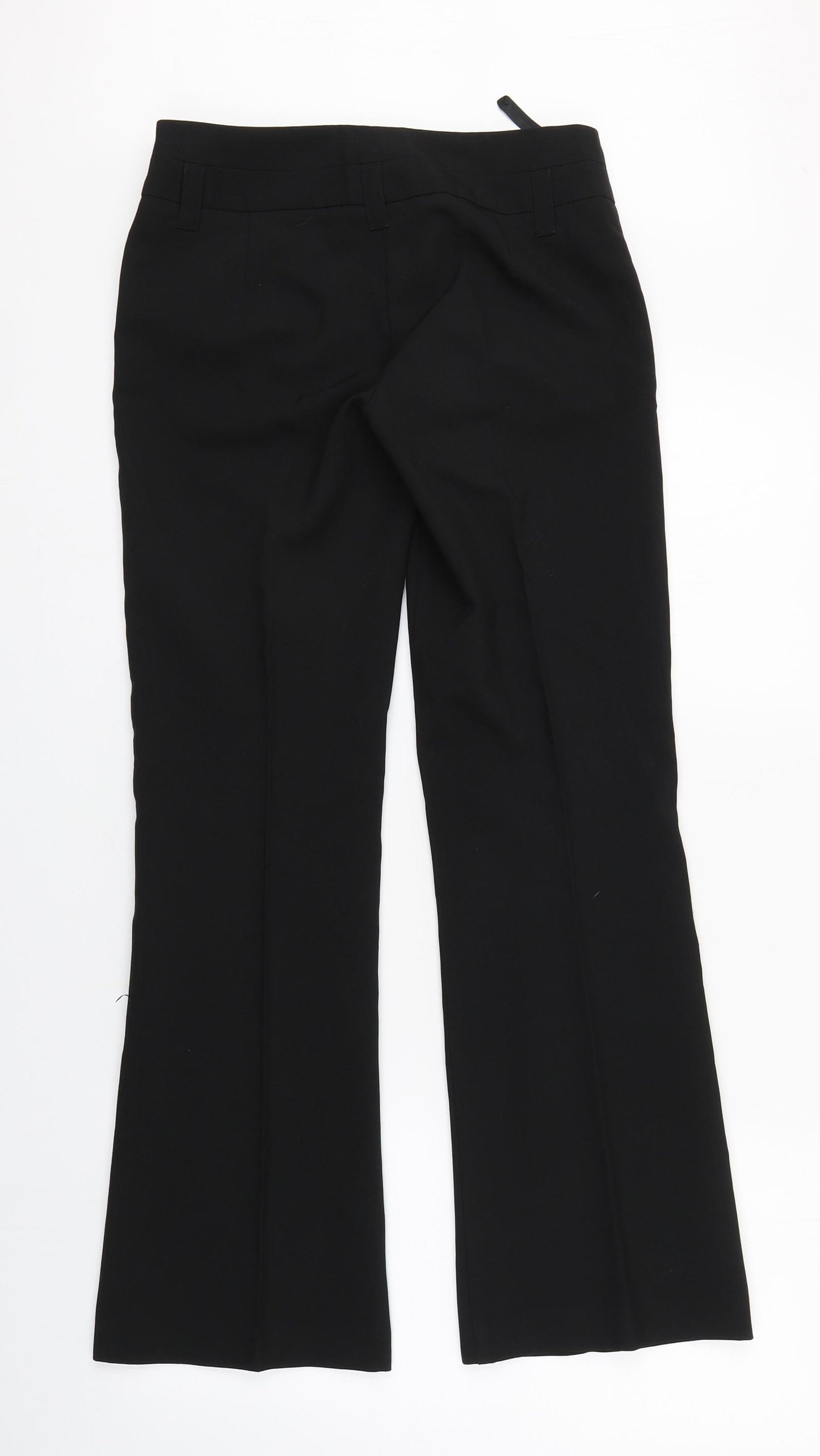 New Look Womens Black  Polyester Trousers  Size 6 L28 in Regular Zip