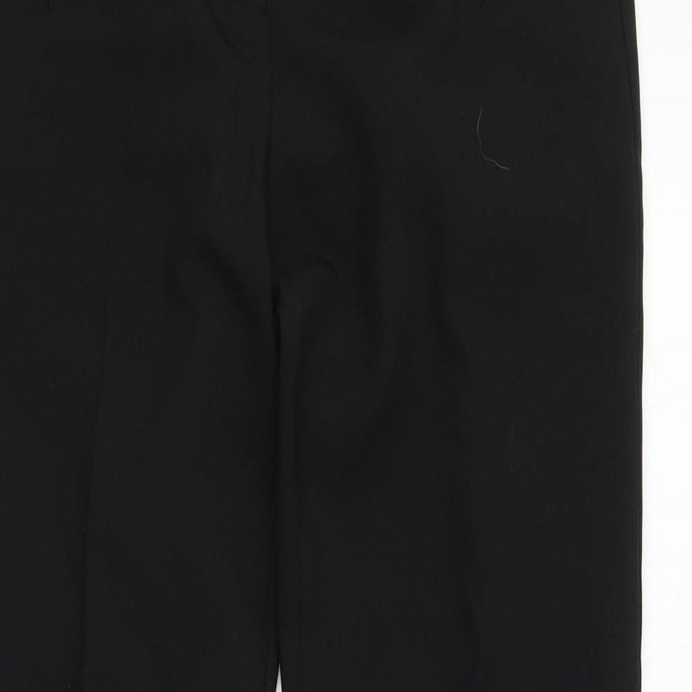New Look Womens Black  Polyester Trousers  Size 6 L28 in Regular Zip