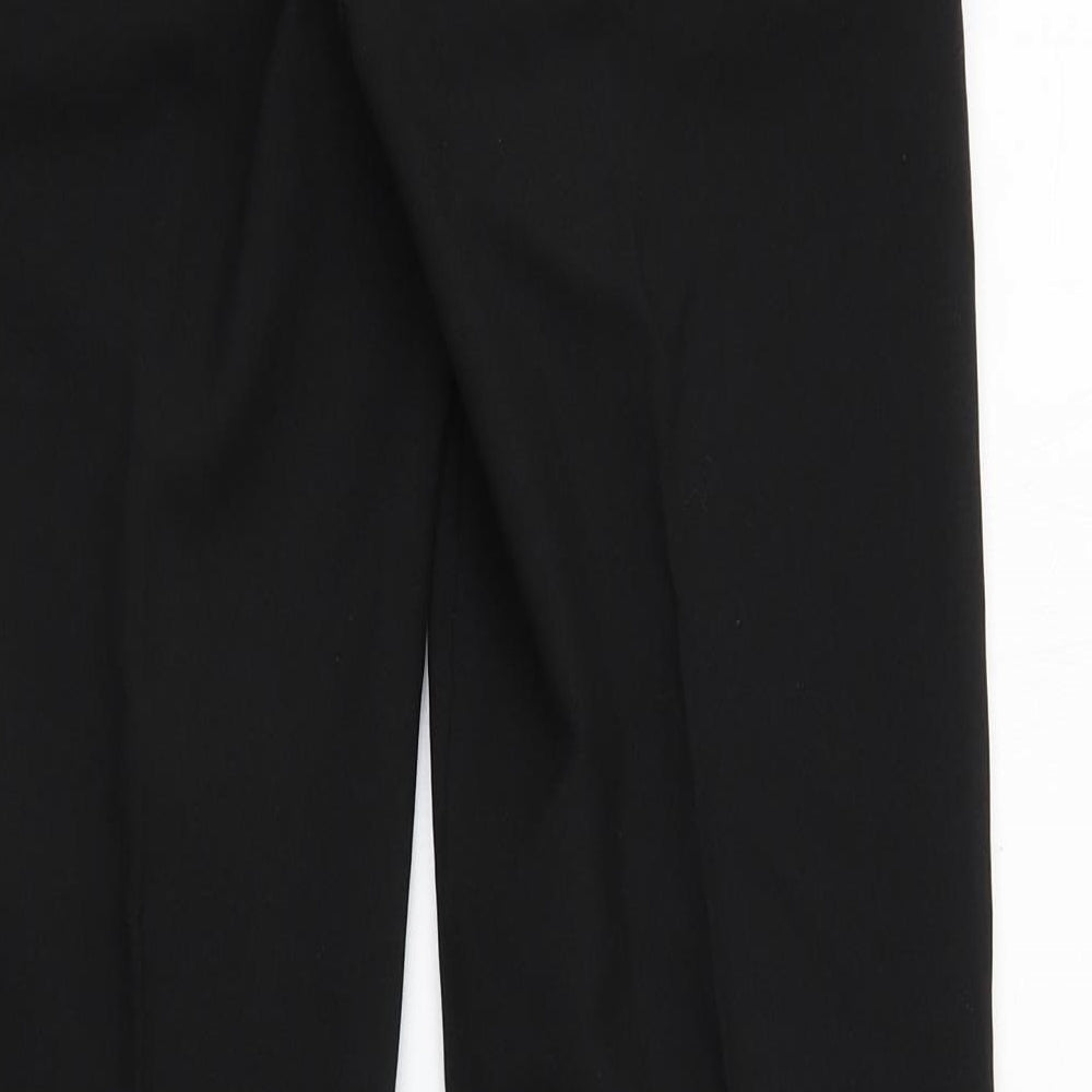 New Look Womens Black  Polyester Trousers  Size 6 L28 in Regular Zip
