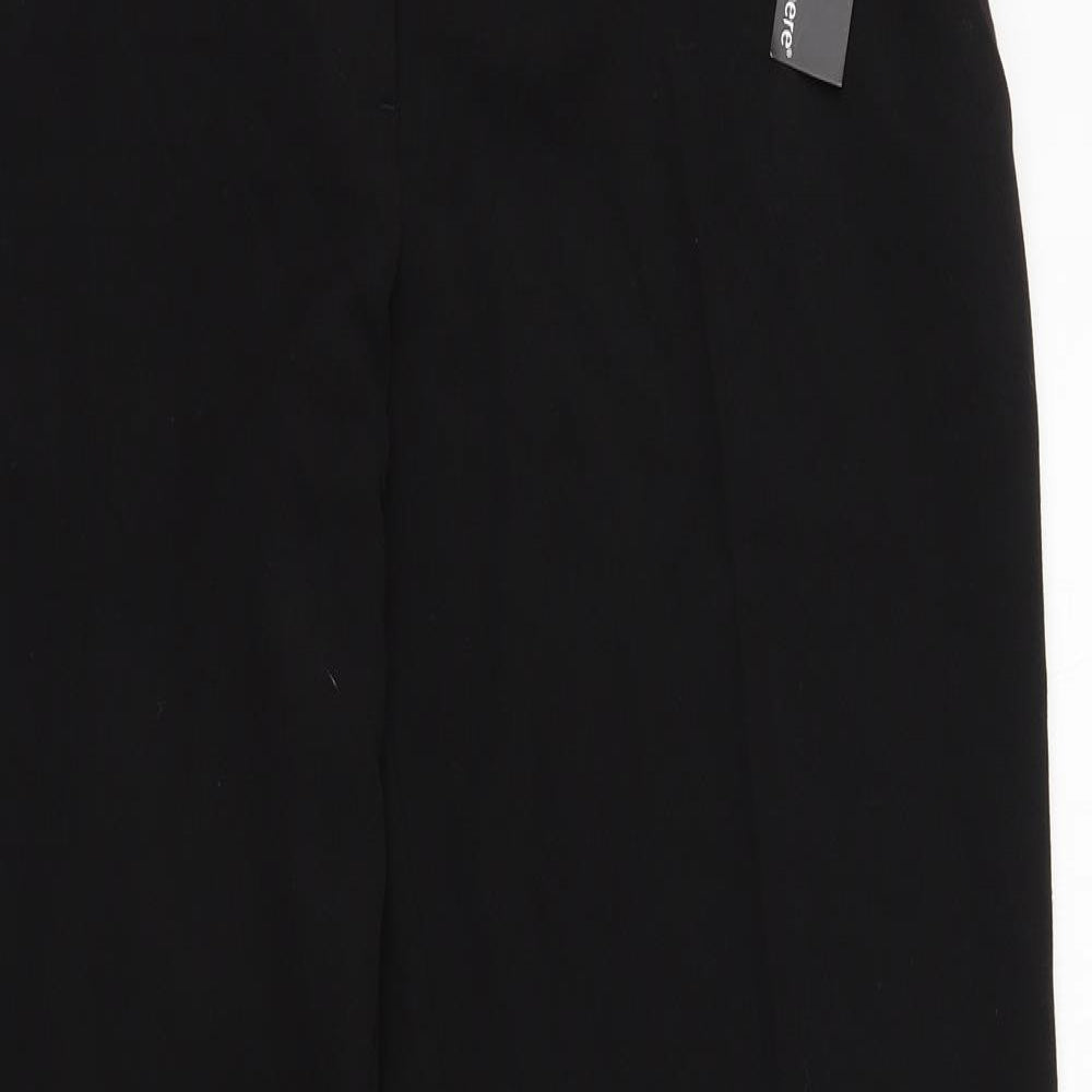 Primark Womens Black  Polyester Trousers  Size 14 L32 in Regular Zip