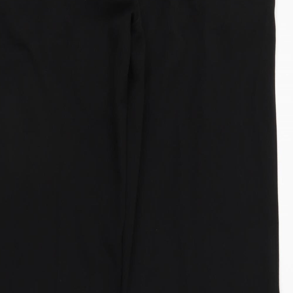 Primark Womens Black  Polyester Trousers  Size 14 L32 in Regular Zip