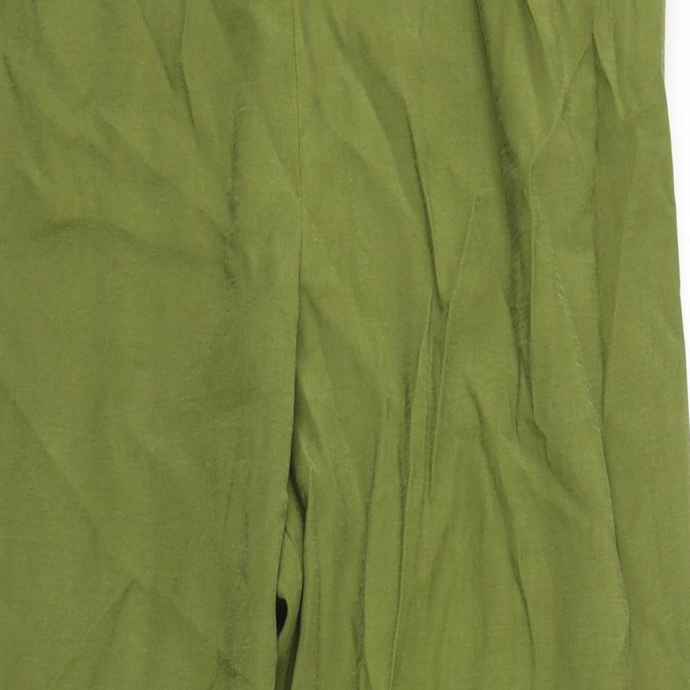 TU Womens Green  Viscose Bloomer Trousers Size 12 L27 in Regular