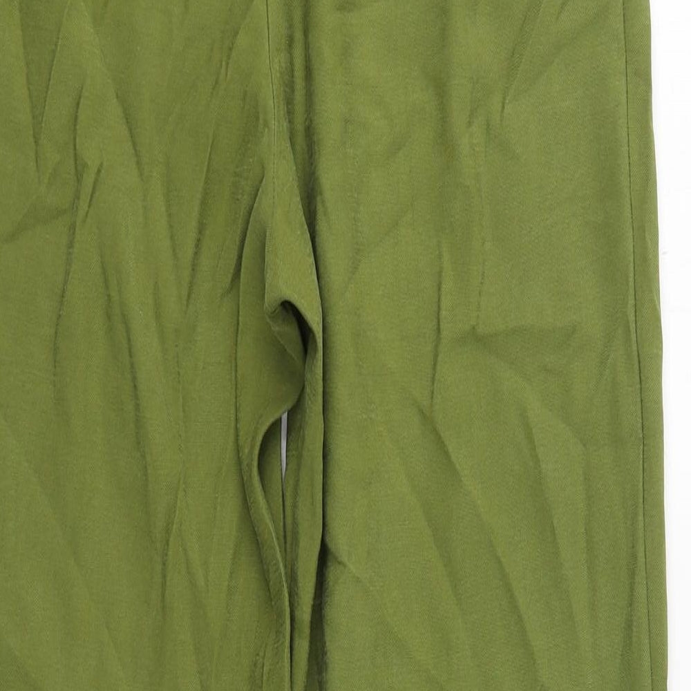 TU Womens Green  Viscose Bloomer Trousers Size 12 L27 in Regular