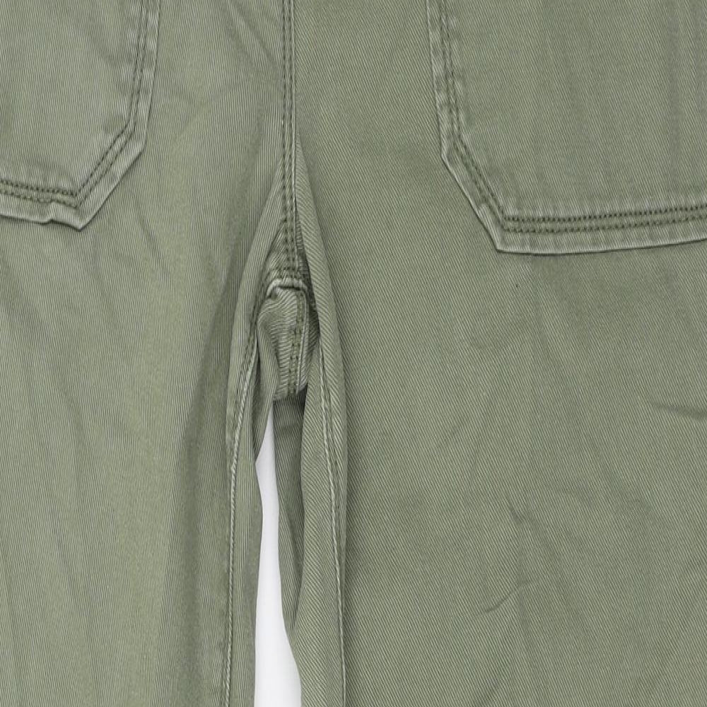 NEXT Womens Green  Cotton Straight Jeans Size 12 L28 in Regular Zip