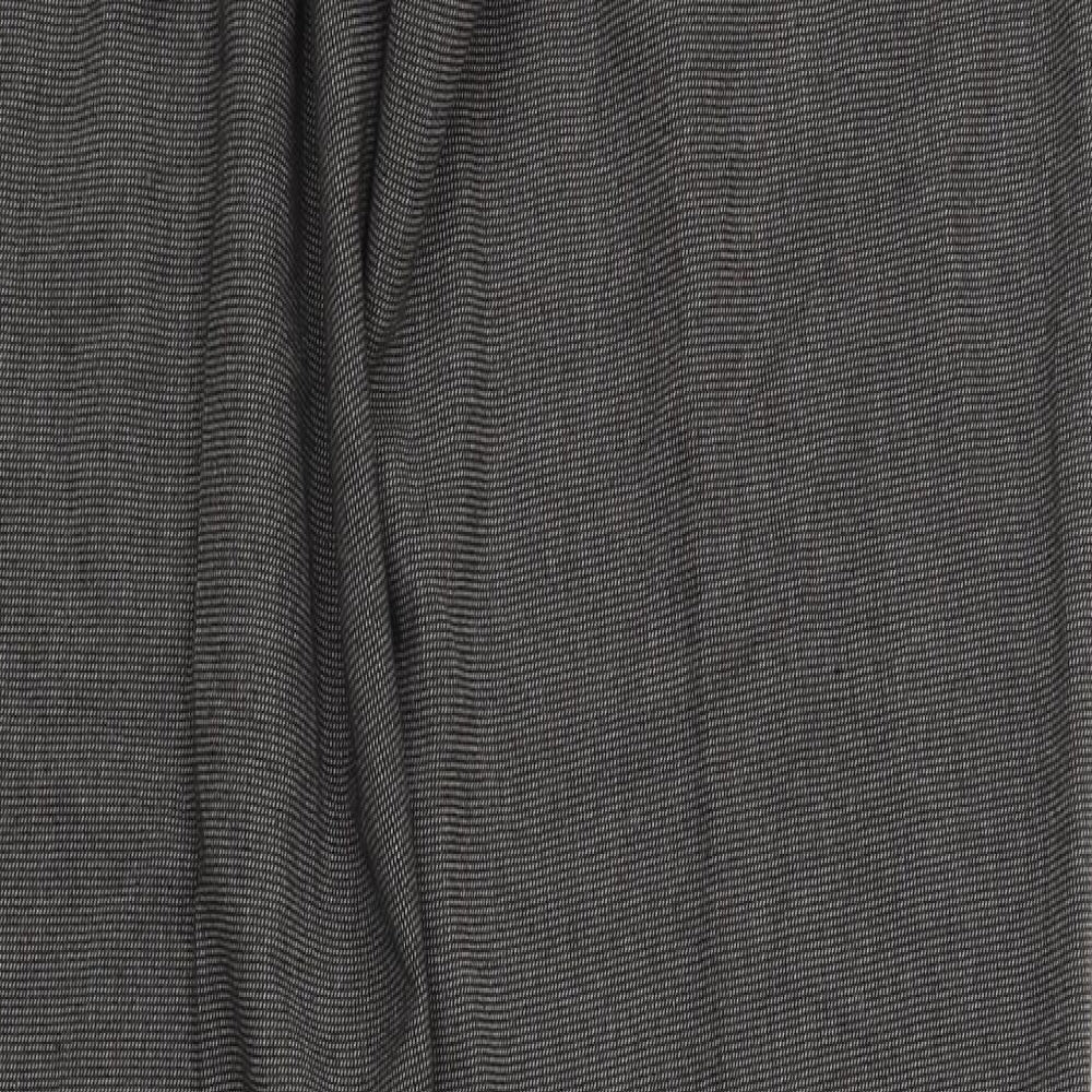NEXT Mens Grey  Polyester Dress Pants Trousers Size XL L35 in Slim Zip