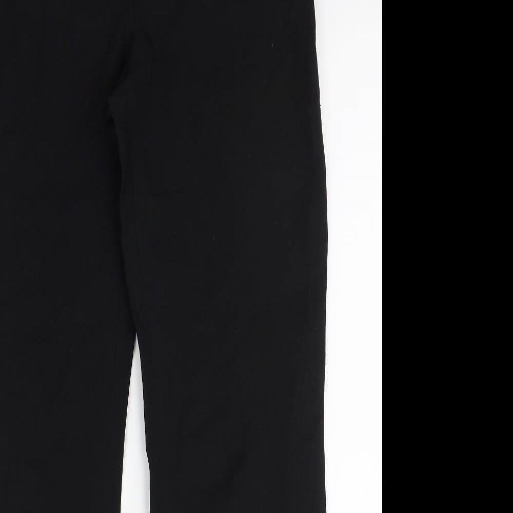 F&F Womens Black  Polyester Trousers  Size 10 L31 in Regular Zip