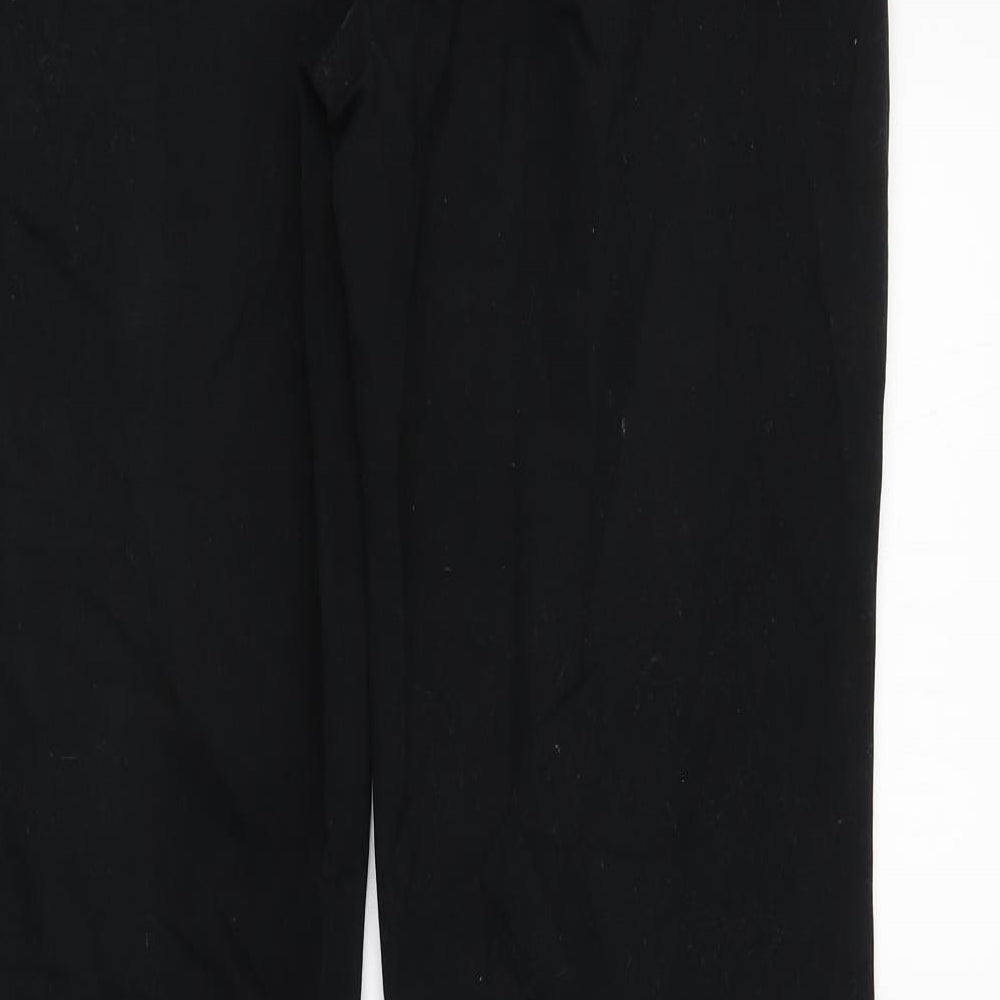 Boden Womens Black  Cotton Trousers  Size 14 L32 in Regular Zip