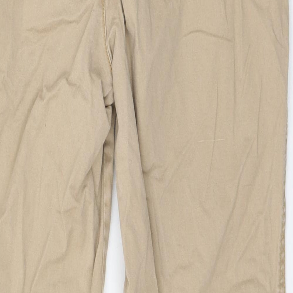 Gap Womens Beige  Cotton Carrot Trousers Size 6 L27 in Regular Zip