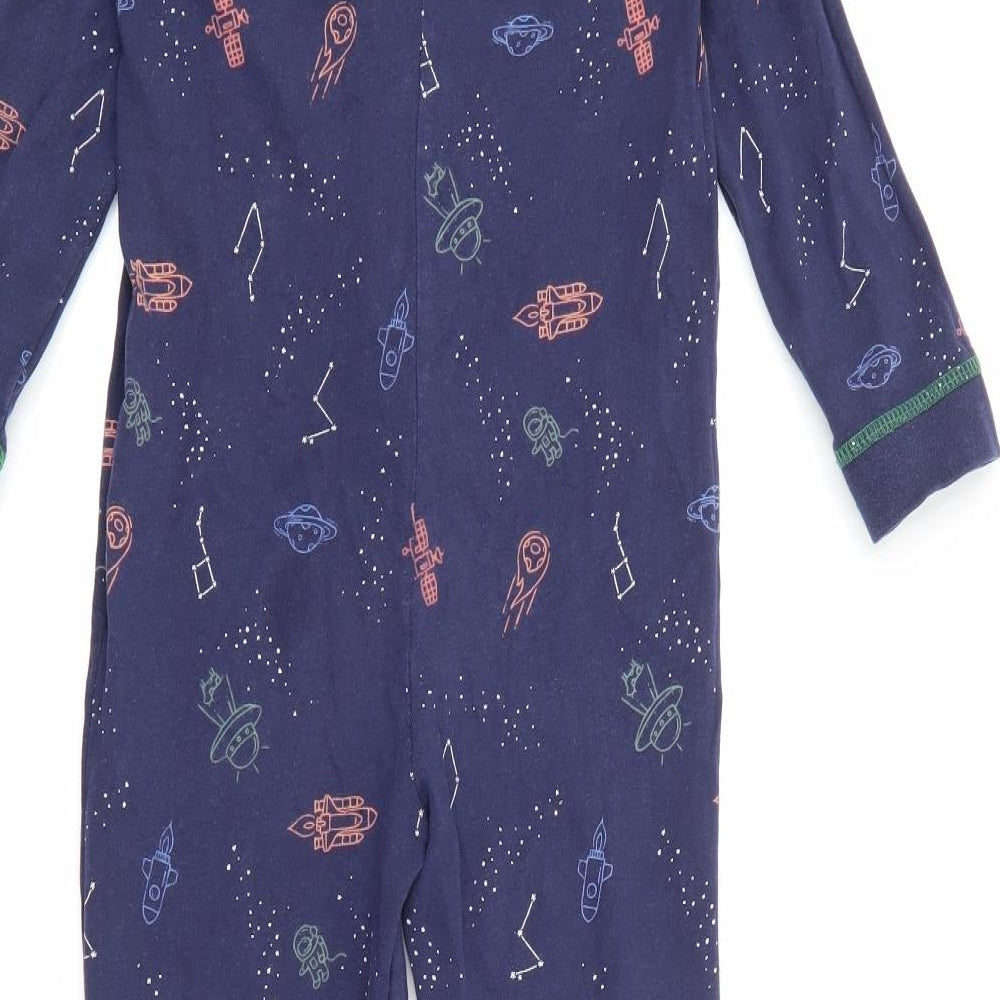 TU Boys Blue Geometric Cotton  One Piece Size 6-7 Years  Snap