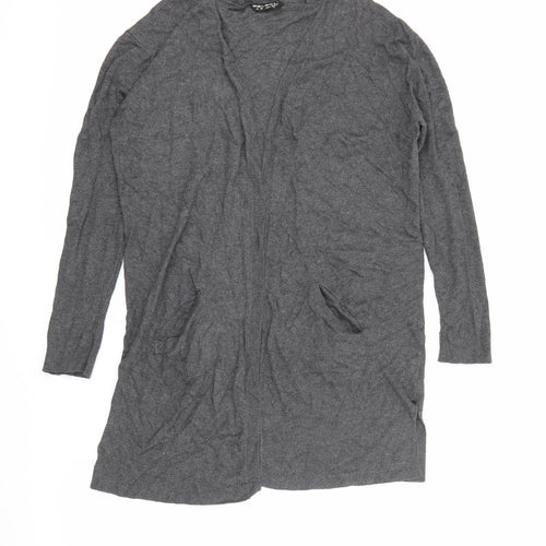 Select Womens Grey V-Neck  Viscose Cardigan Jumper Size 10