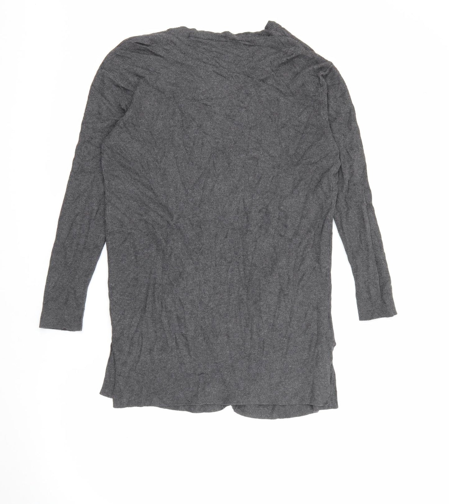 Select Womens Grey V-Neck  Viscose Cardigan Jumper Size 10