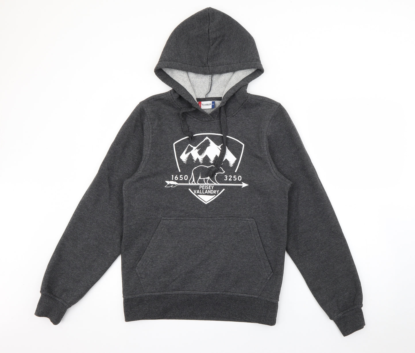 Clique Womens Grey  Polyester Pullover Hoodie Size XS   - Bear Peisey Vallandry
