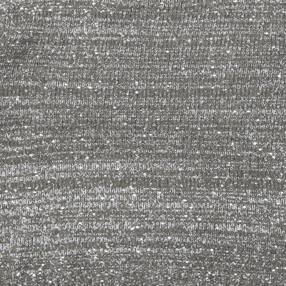 NEXT Womens Green Round Neck  Polyester Pullover Jumper Size 12   - Sparkle