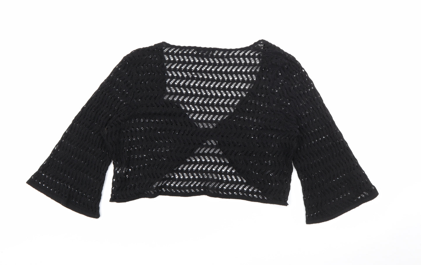 Dorothy Perkins Womens Black V-Neck  Acrylic Pullover Jumper Size 20