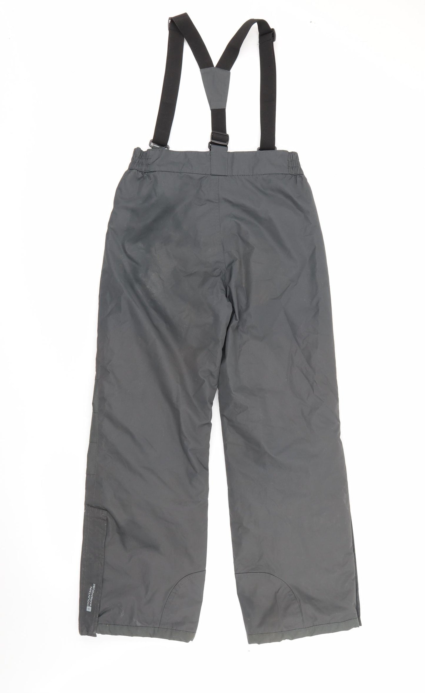 Mountain Warehouse Boys Grey  Polyester Snow Pants Trousers Size 11-12 Years  Regular Snap