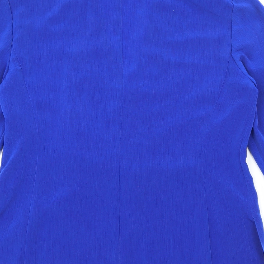 Windsmoor Womens Blue V-Neck  Polyester Cardigan Jumper Size 8