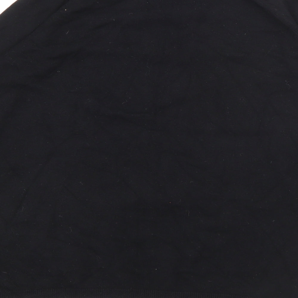 Marks and Spencer Womens Black Crew Neck  Viscose Pullover Jumper Size 14