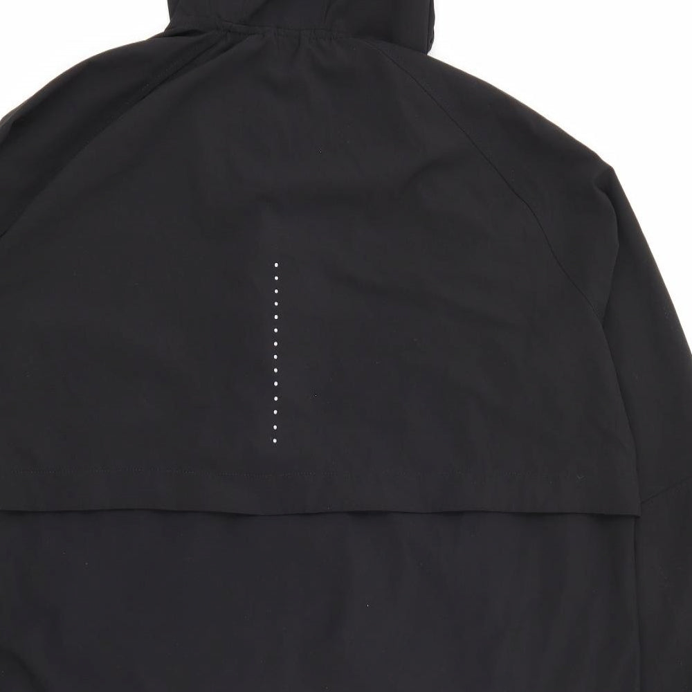 H&M Womens Black  Polyester Pullover Hoodie Size L