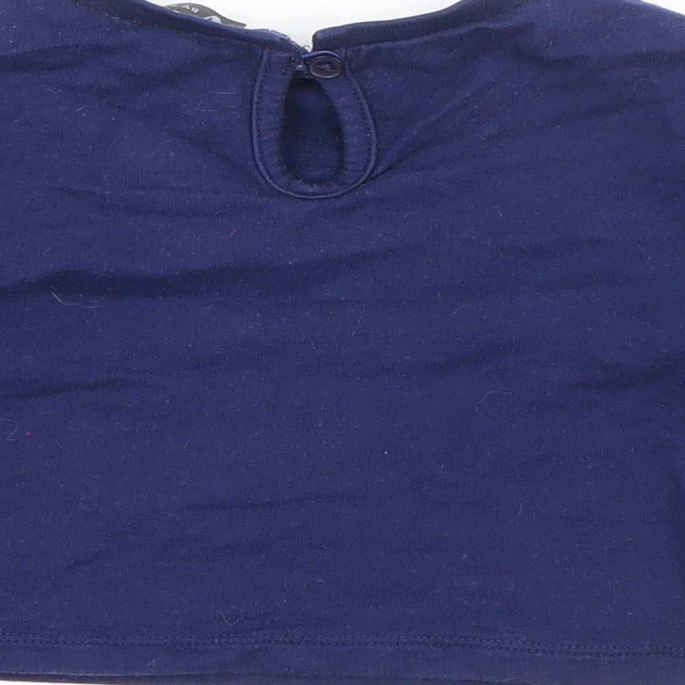 Very Baby Blue  Cotton Pullover Jumper Size 9-12 Months   - Star