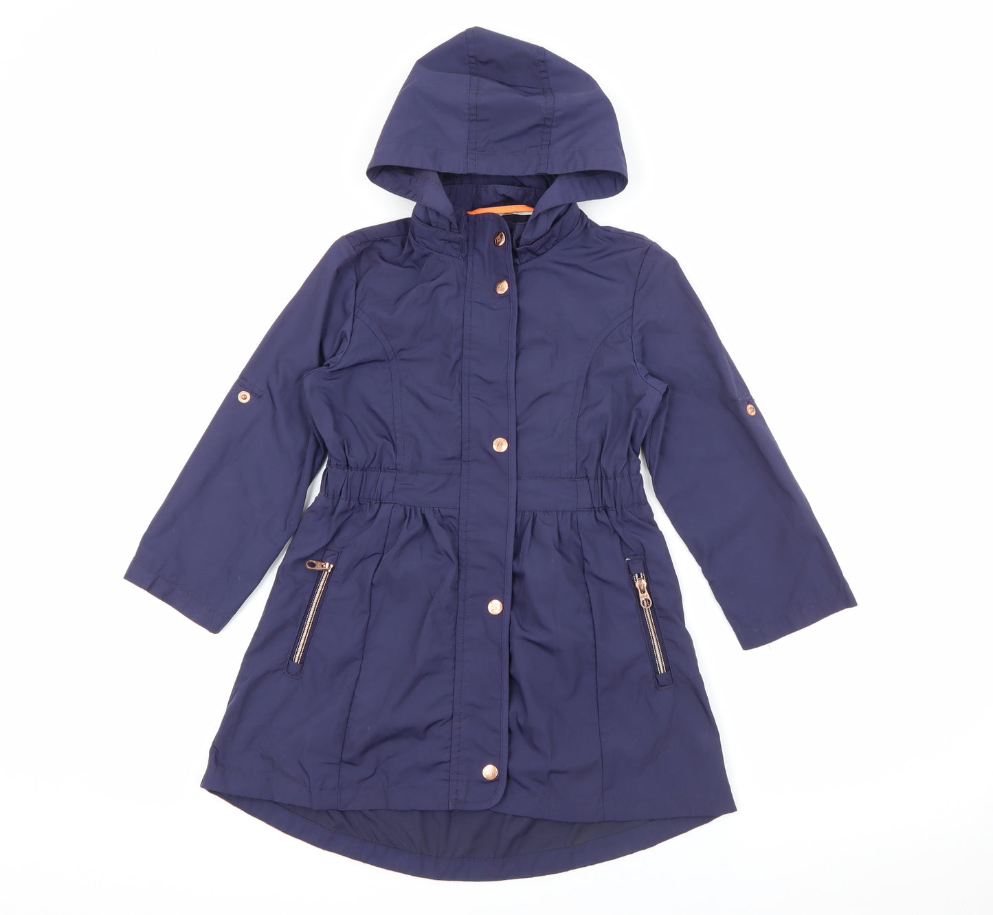 Baker Girls Blue   Rain Coat Coat Size 7 Years  Zip