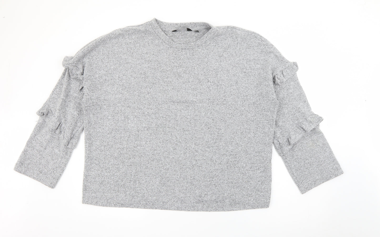 Dorothy Perkins Womens Grey Crew Neck  Polyester Pullover Jumper Size 18