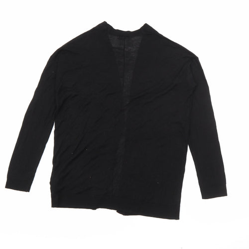 H&M Womens Black V-Neck  Acrylic Cardigan Jumper Size XS