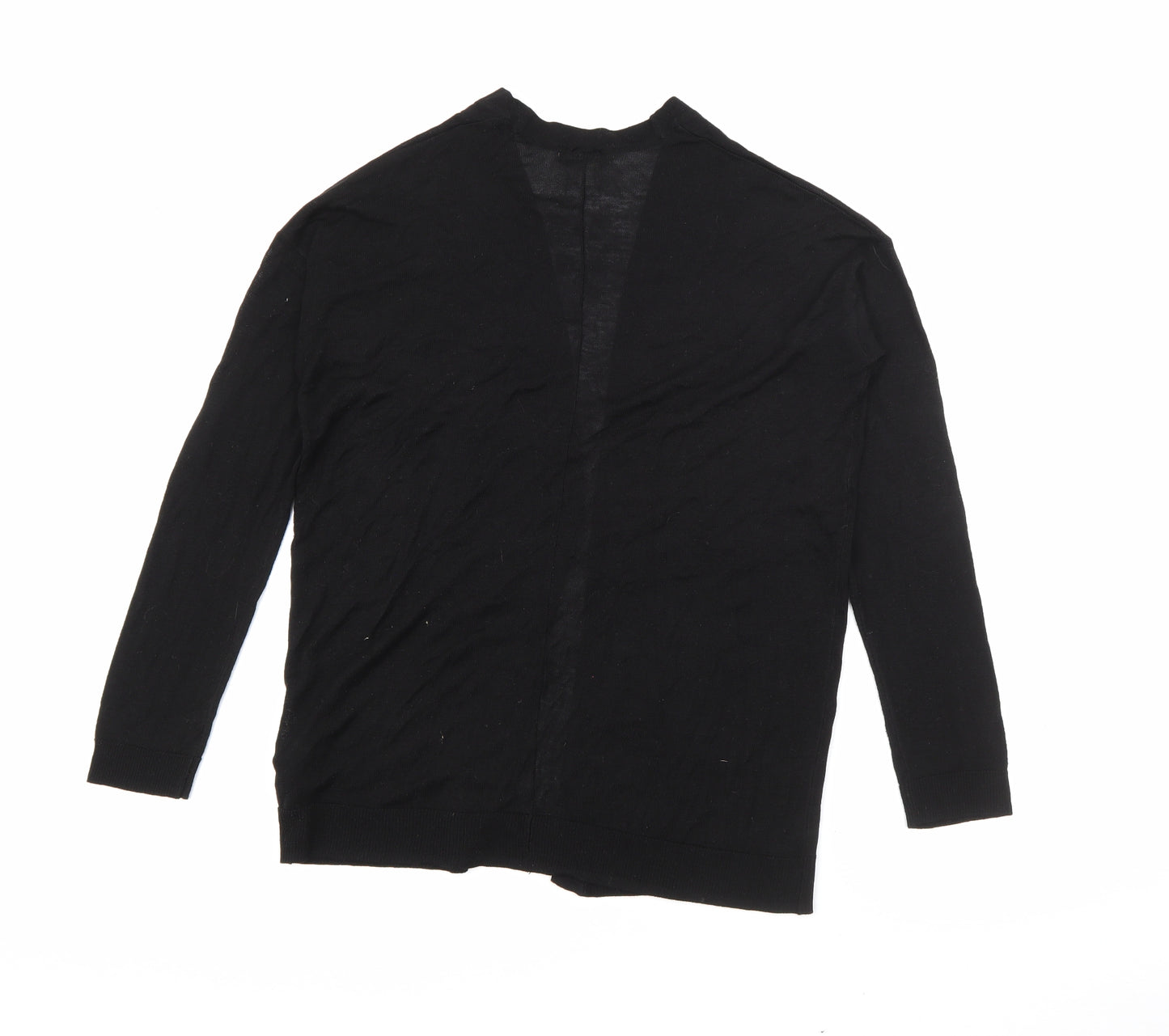H&M Womens Black V-Neck  Acrylic Cardigan Jumper Size XS