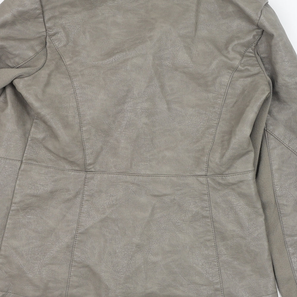 New Look Womens Grey   Jacket  Size 10  Zip