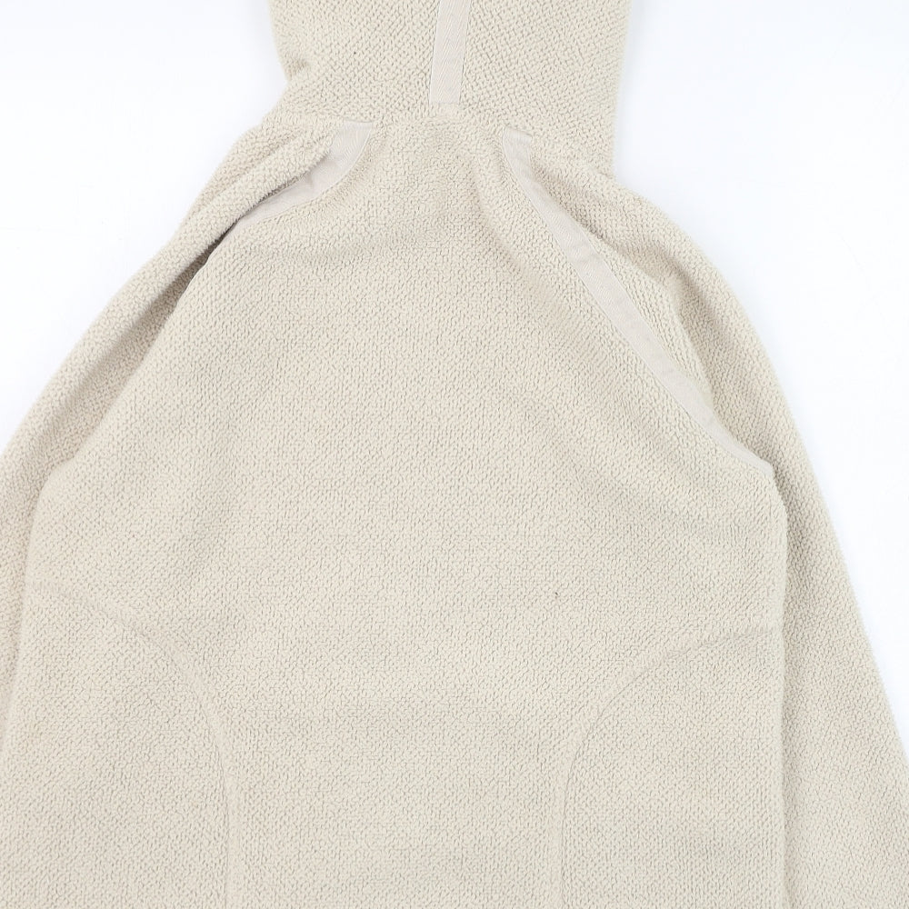 NEXT Womens Ivory  Polyester Full Zip Hoodie Size 14  Zip