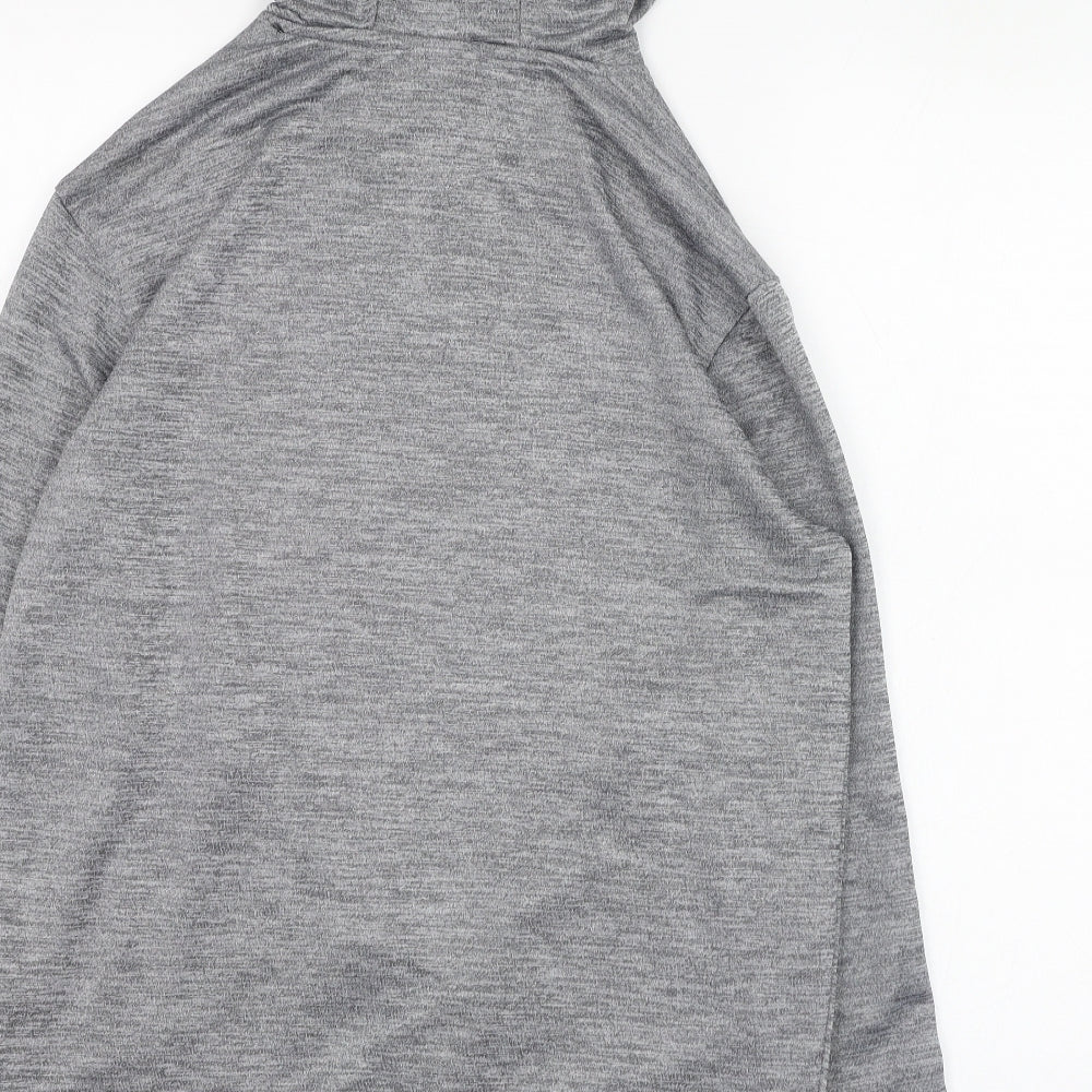 Canterbury Mens Grey  Polyester Pullover Hoodie Size S