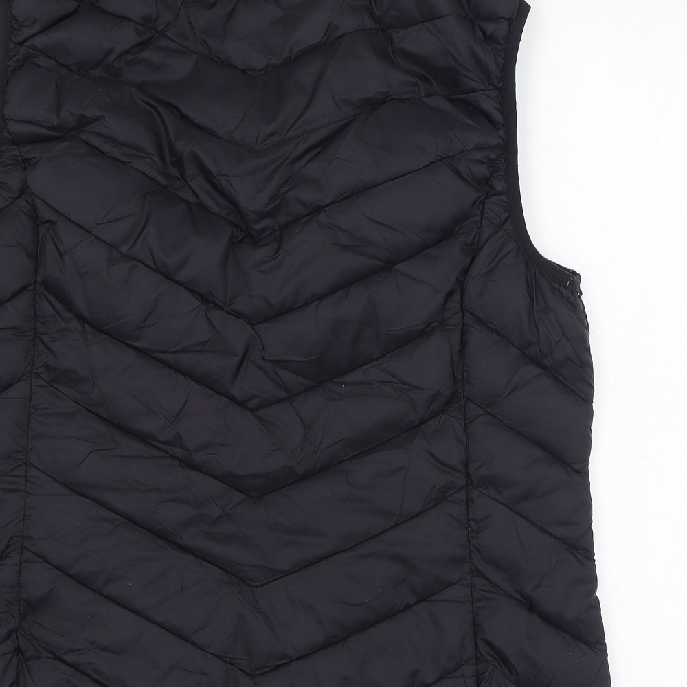 Primark Womens Black   Gilet Jacket Size 14  Zip