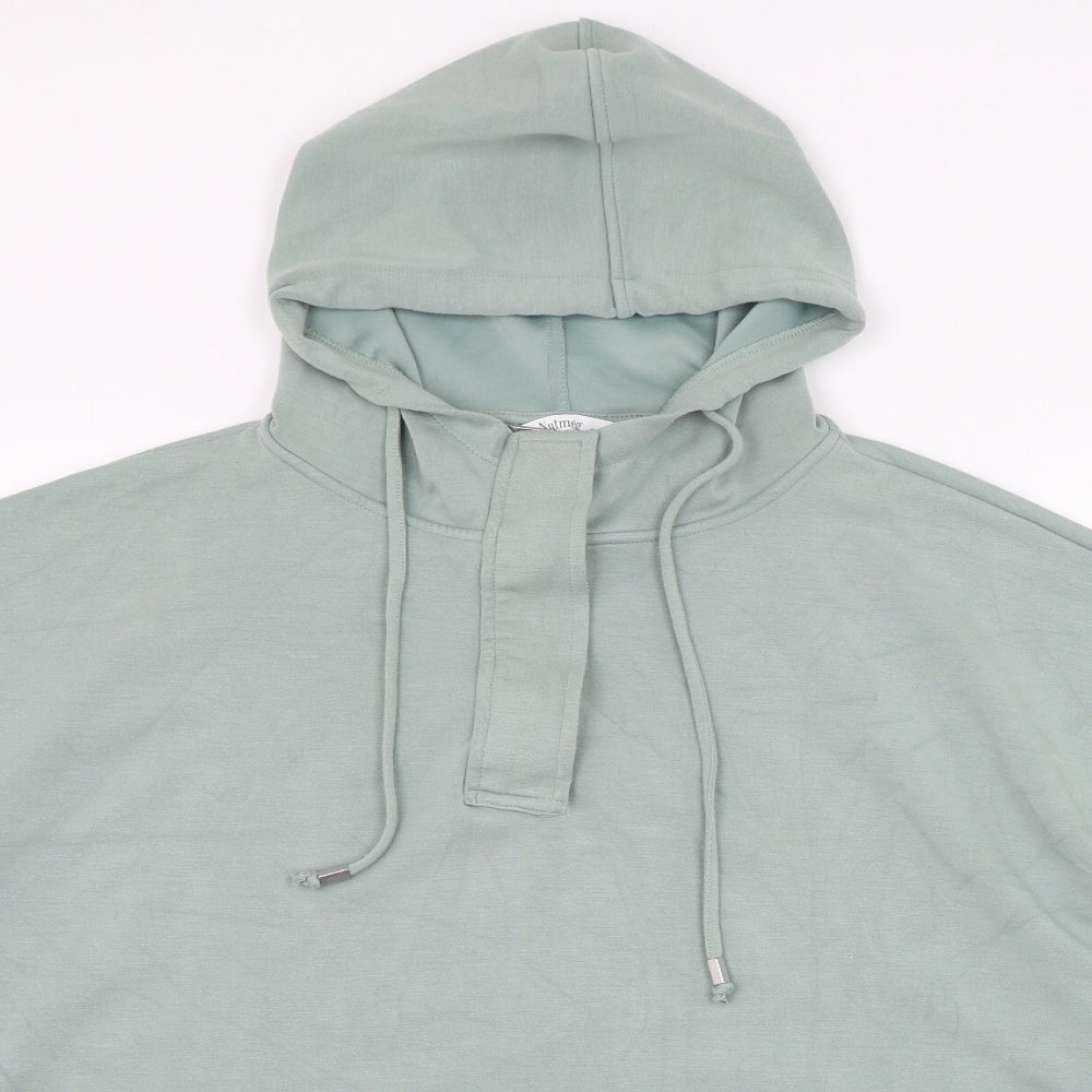 Nutmeg Womens Green  Polyester Pullover Hoodie Size 22  Pullover