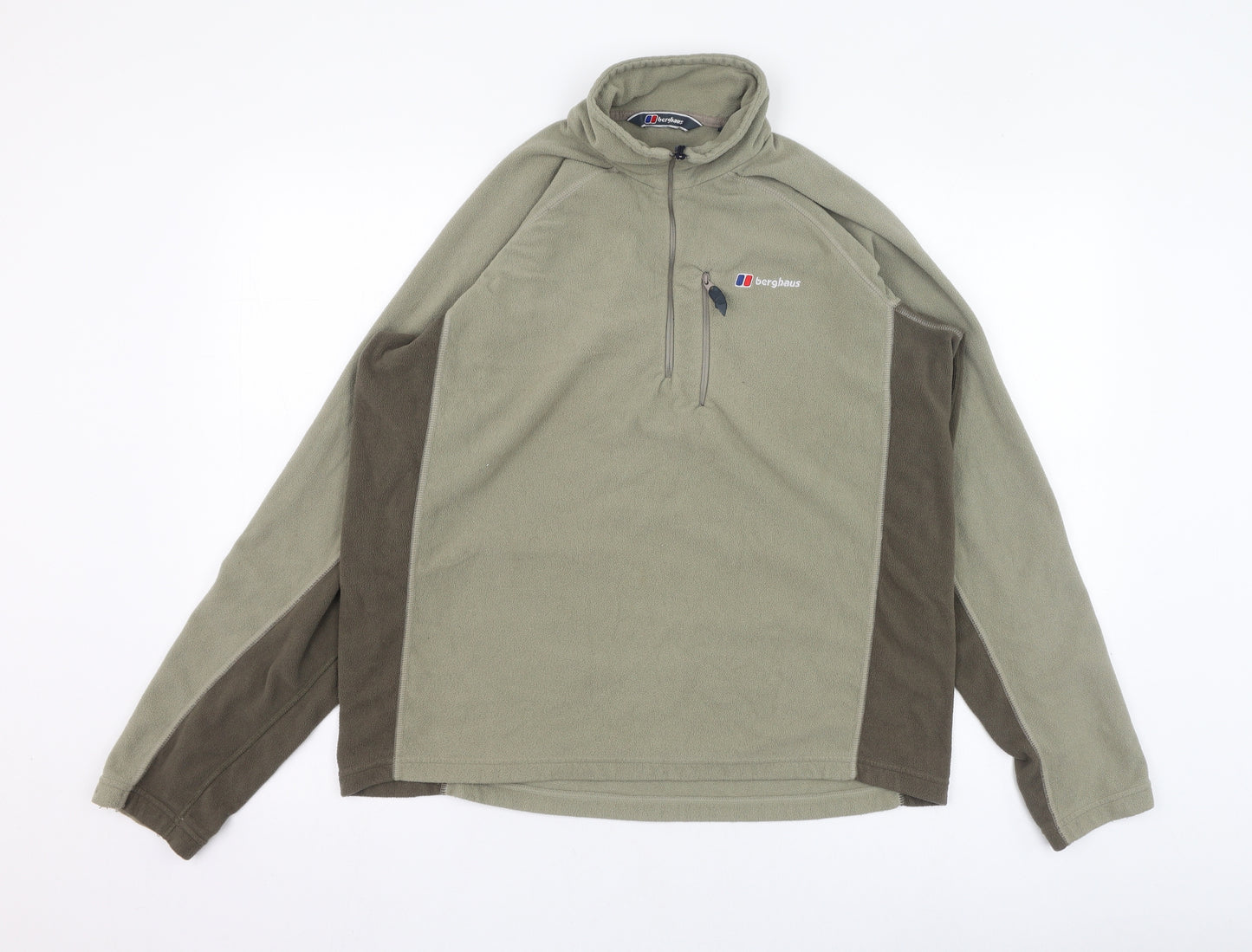 Berghaus Mens Green  Polyester Pullover Sweatshirt Size L   - Fleece