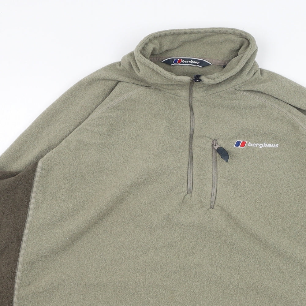 Berghaus Mens Green  Polyester Pullover Sweatshirt Size L   - Fleece