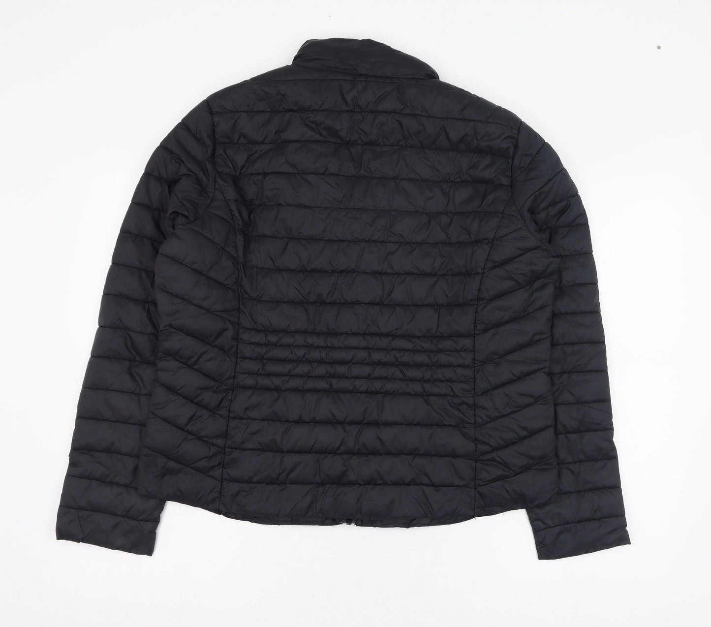 Primark Womens Black   Puffer Jacket Coat Size 14  Zip