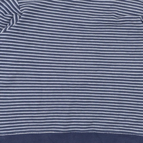 NEXT Boys Blue Striped Cotton Pullover Sweatshirt Size 10 Years  Pullover