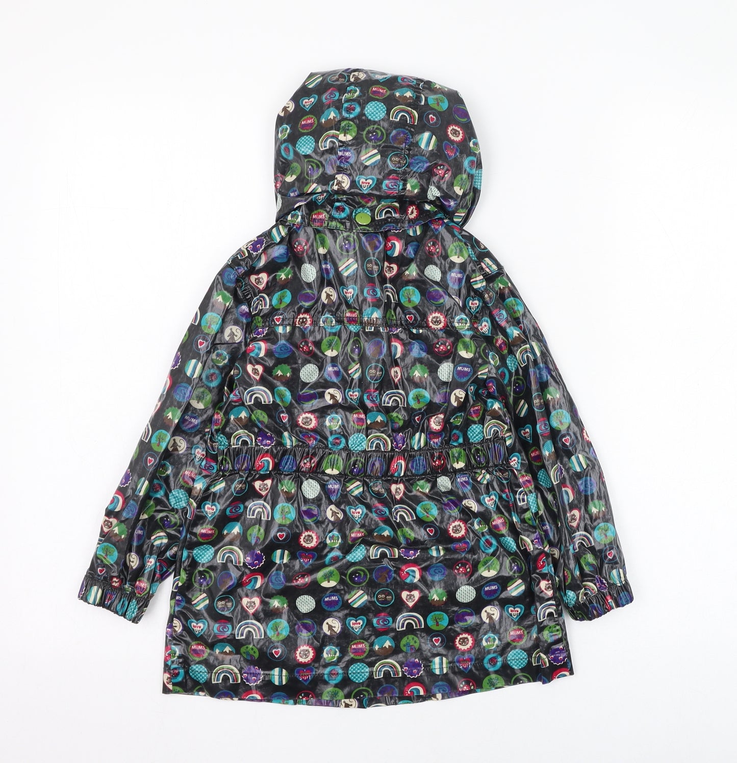 RIP CURL Girls Black   Rain Coat Coat Size 4 Years  Zip